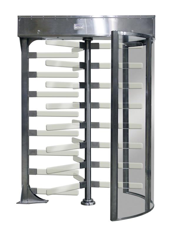 3000CA Single Full Height Clear Turnstile